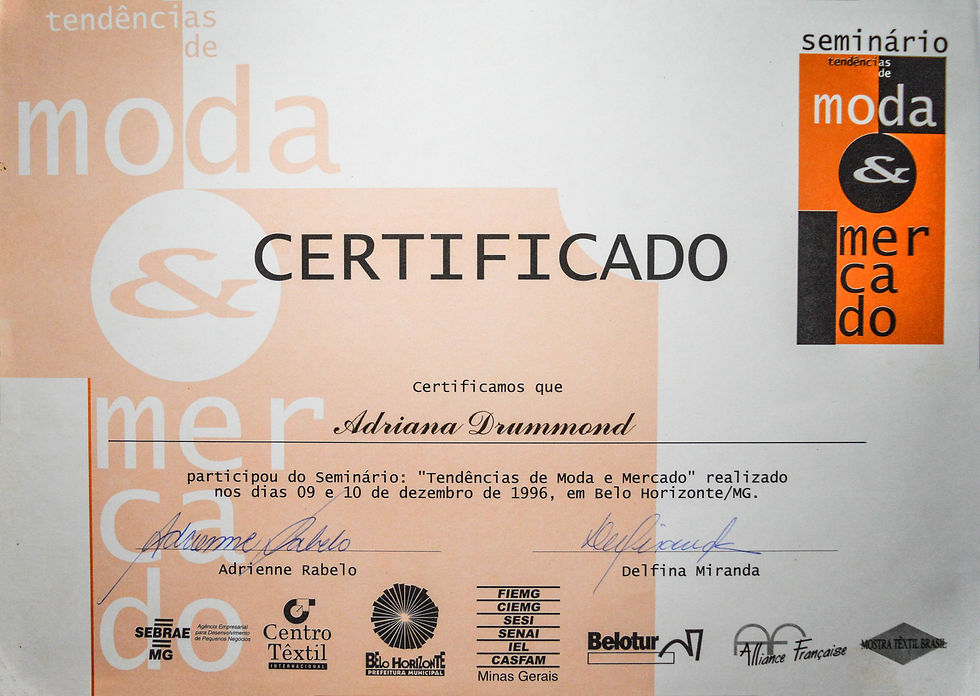 Seminário Tendência de Moda em Mercado – SEBRAE/MG – Belo Horizonte / MG