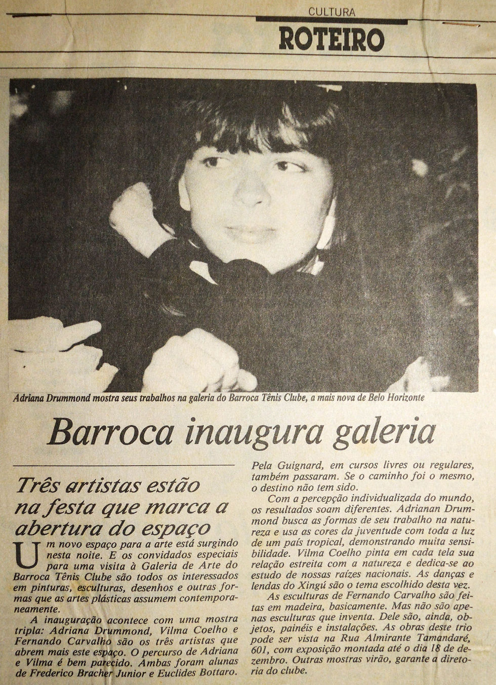 Coletiva Desenhos, Pinturas e Esculturas – Barroca Tênis Clube – Belo Horizonte / MG