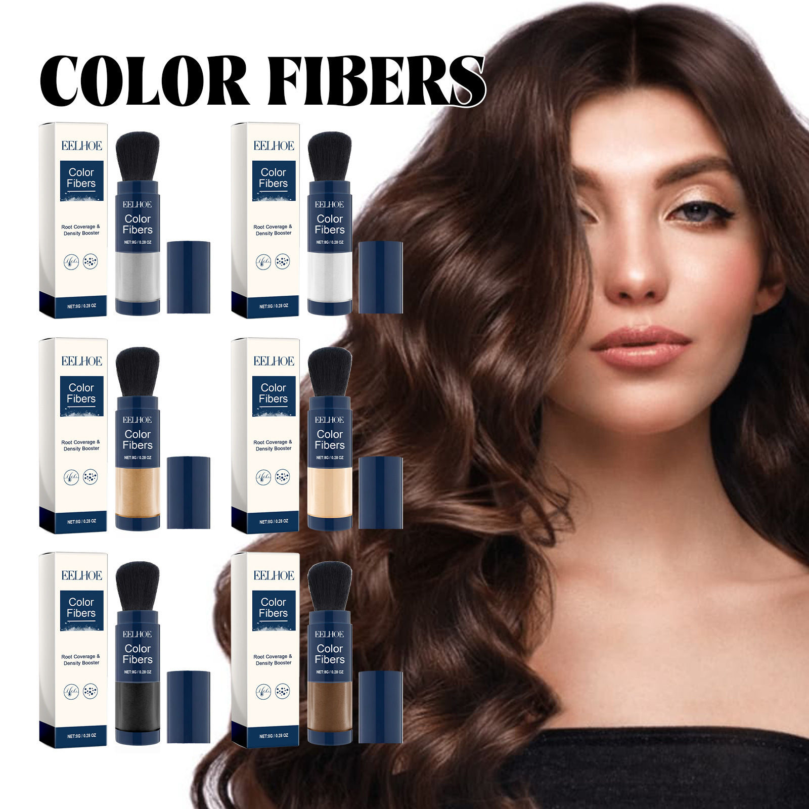 EELHOE Hair Fiber Powder for Thickening and Color Fill