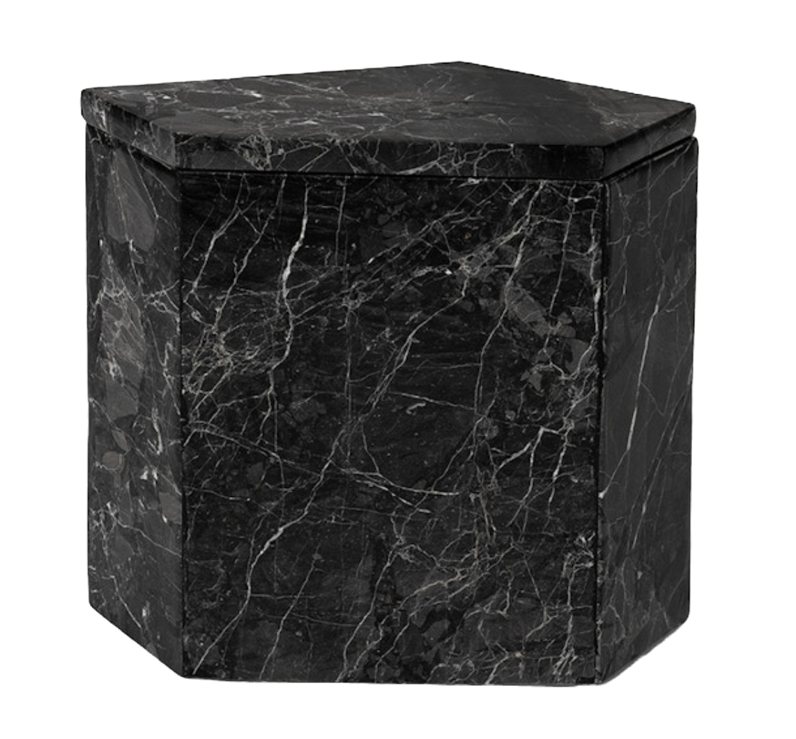 Large Black Stone Box