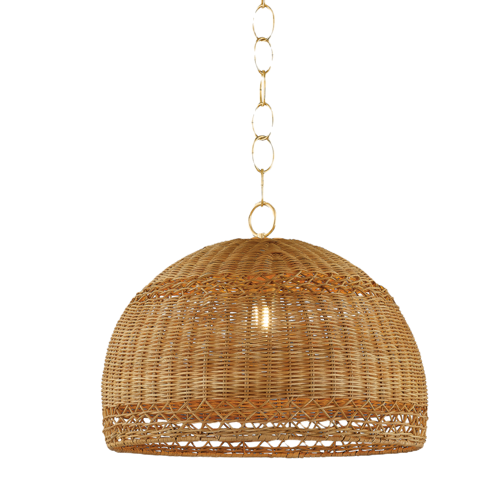 Wicker Basket Pendant