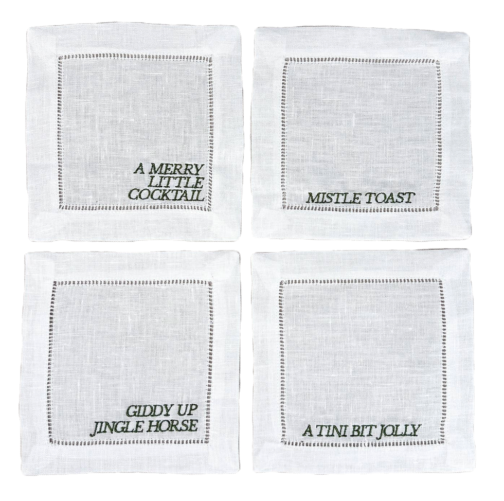 Linen Cocktail Napkin Set