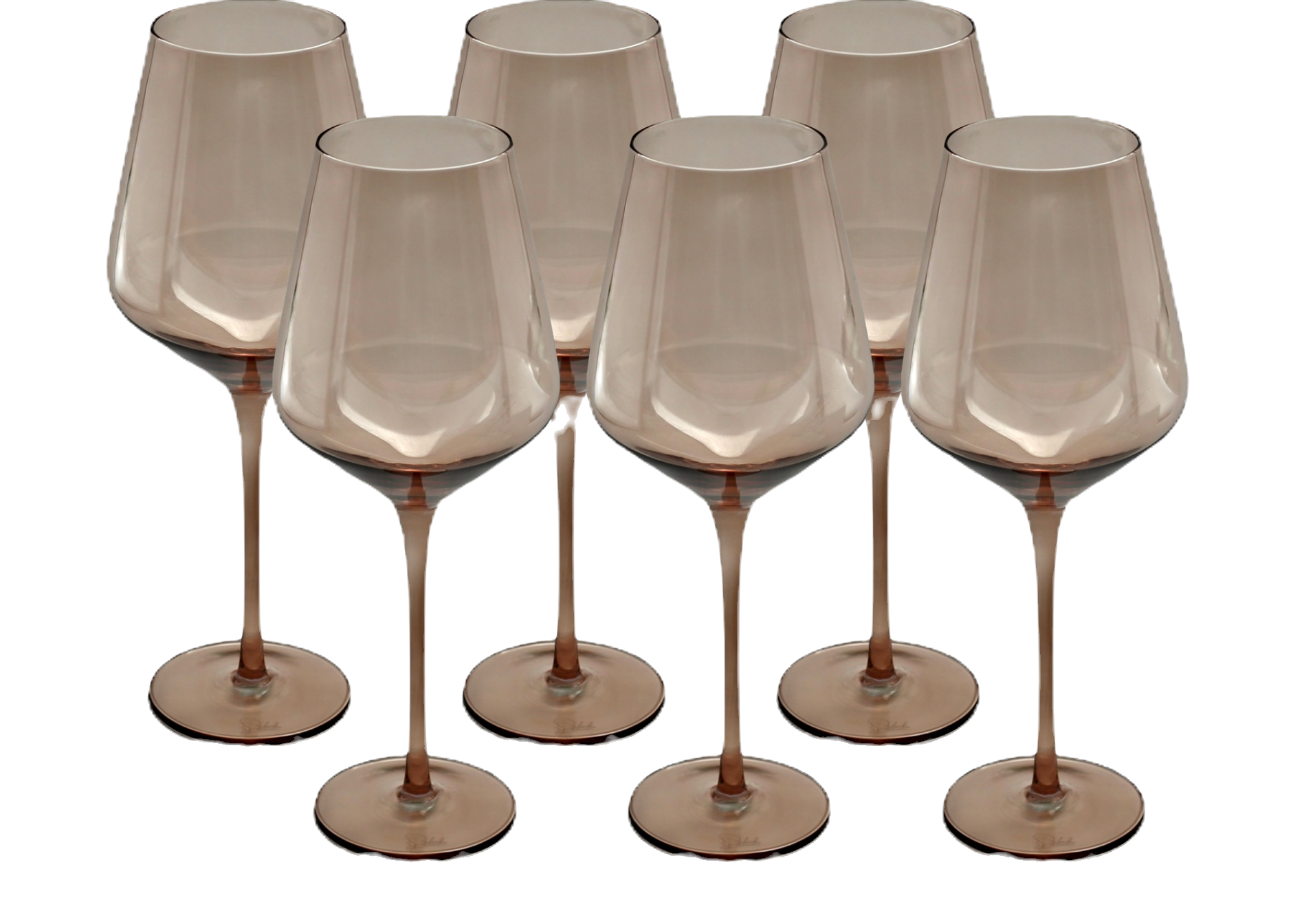 Sand Colored wine Glasses