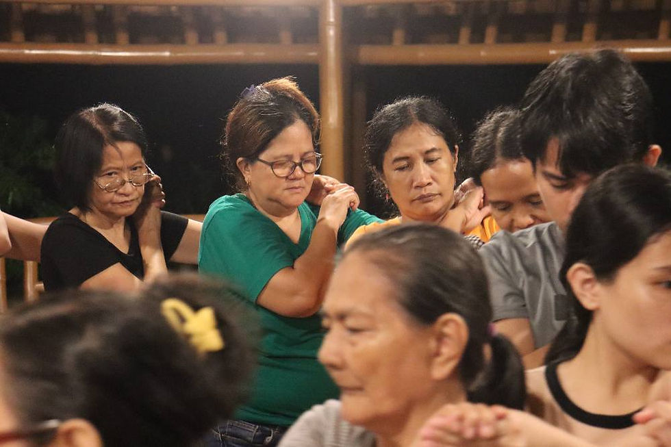 Participants doing a reflection session at their stay at Lilok Farm.