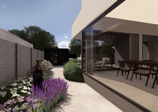 Ontwerp zijtuin Aalst