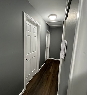 Door's installation painting trim