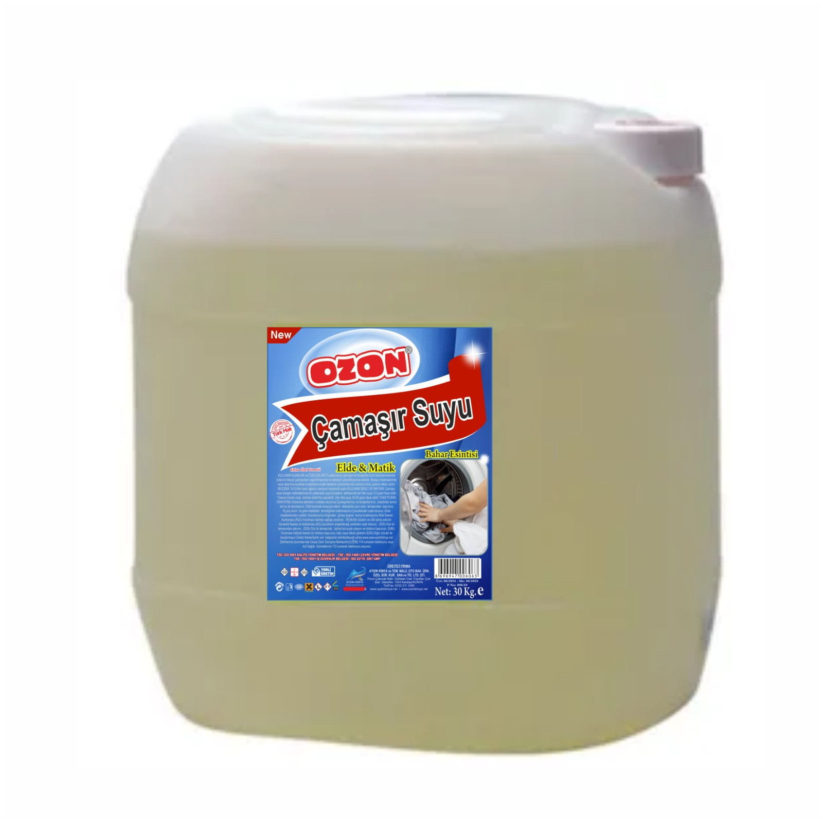 Ozon Çamaşır Suyu 30 Litre