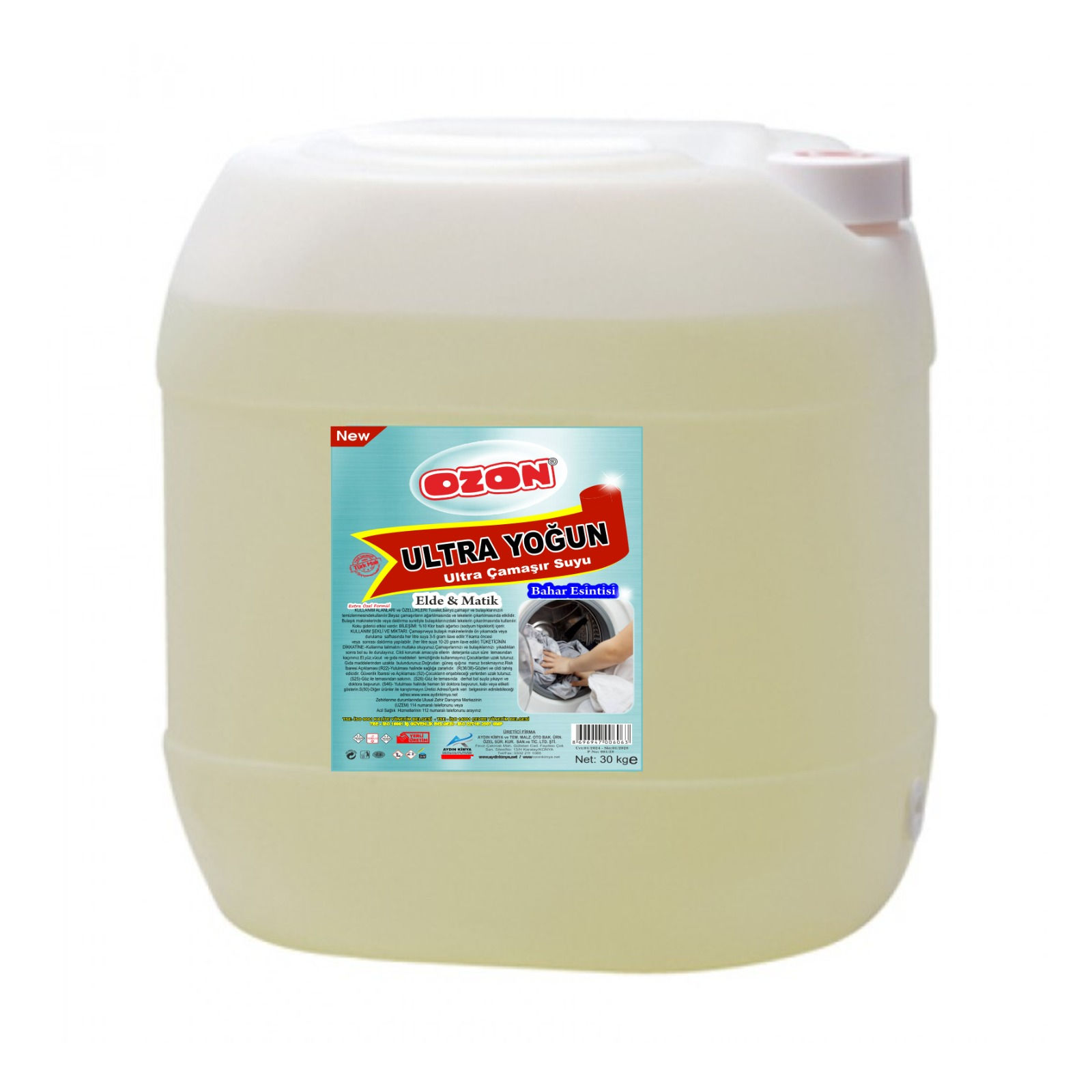 Ozon Ultra Yoğun Çamaşır Suyu 30 Litre