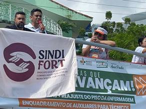 Sindifort presente no ato pelo reajuste do piso da enfermagem.