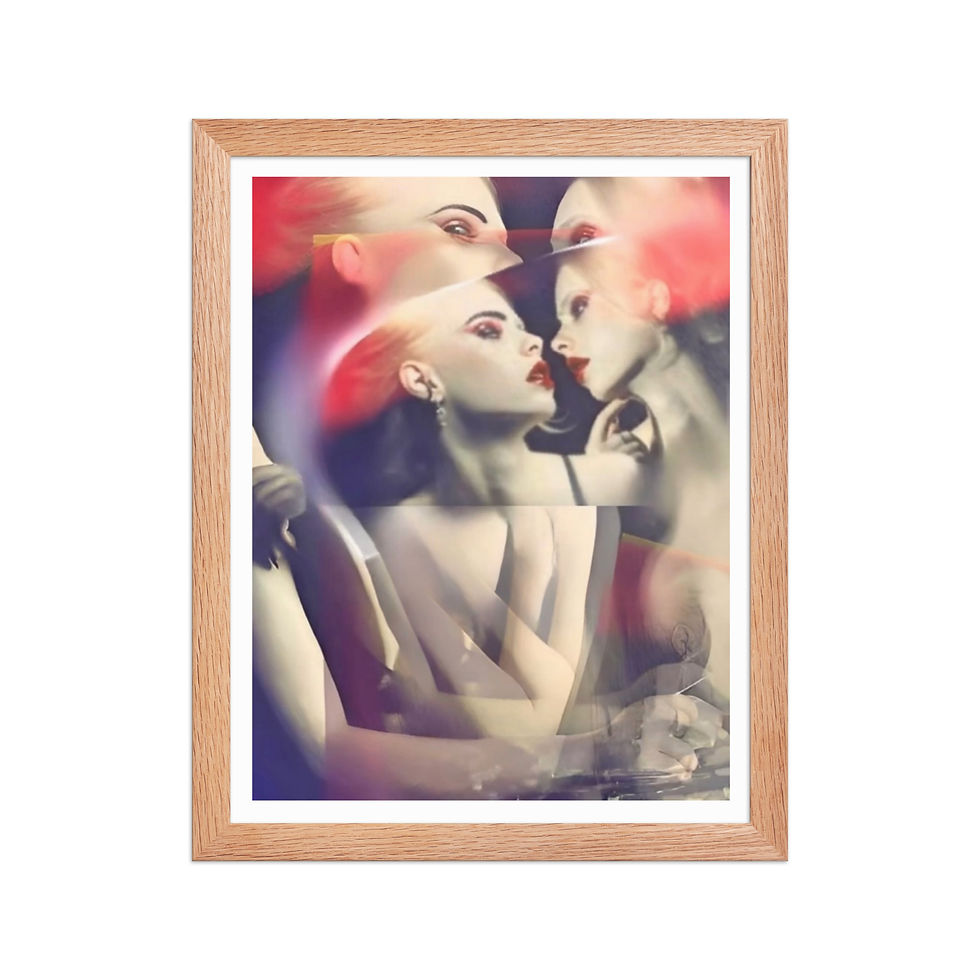 Thumbnail: Double Mirror - Framed Luster Photo Paper Poster