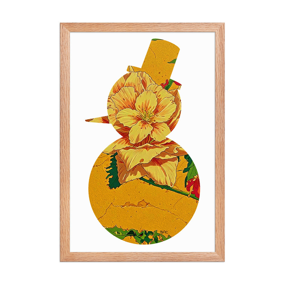 Thumbnail: Orange Man - Framed Matte Paper Poster