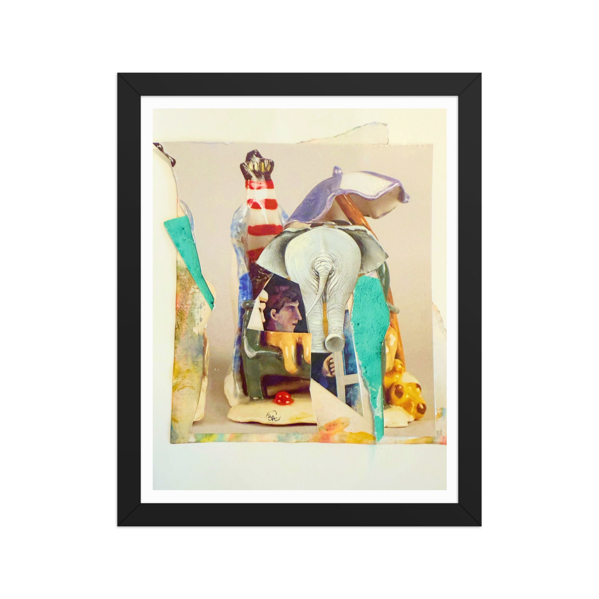 Oops A Doodle Tower - Framed Luster Photo Paper Poster