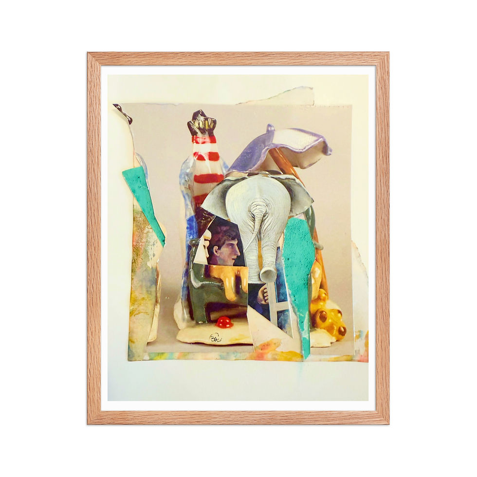 Thumbnail: Oops A Doodle Tower - Framed Luster Photo Paper Poster