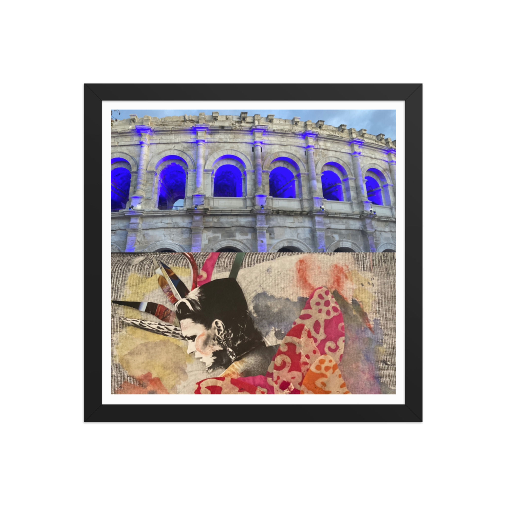 Arene et Collage - Framed Luster Photo Paper Poster