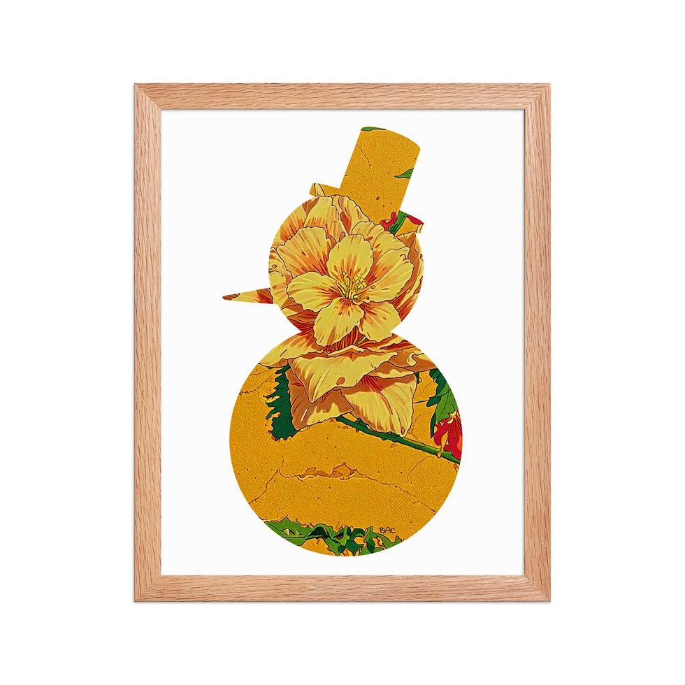 Thumbnail: Orange Man - Framed Matte Paper Poster