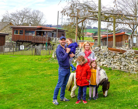 A Unique Farm Experience in Switzerland: Swin-Golf, Animals and Treehouse Cabins