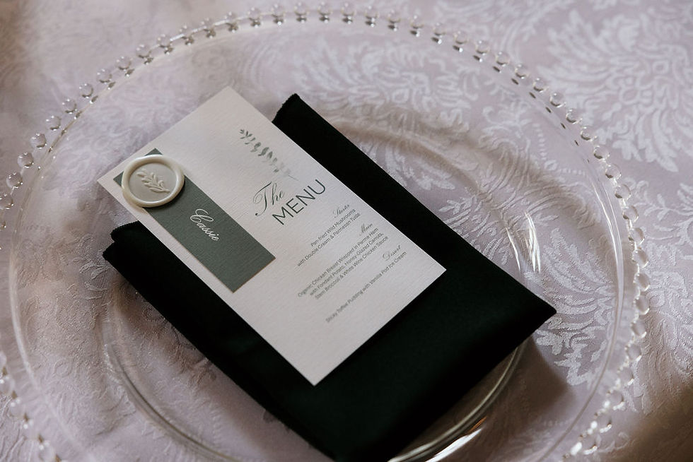 The styled wedding shoot at the Sessions House. Photograph by Karen Catchpole. Stationary by Raspberry Rose Designs.
