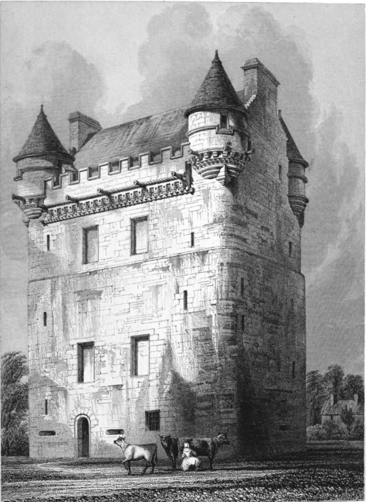 An artist impressions of what Spalding Castle may have looked like.