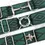 Thumbnail: 1.5 inch Green/Black Diamond Elastic equestrian belt