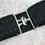 Thumbnail: 2 inch Black diamond Elastic equestrian belt