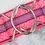 Thumbnail: 2 inch Pink/Purple Elastic equestrian belt