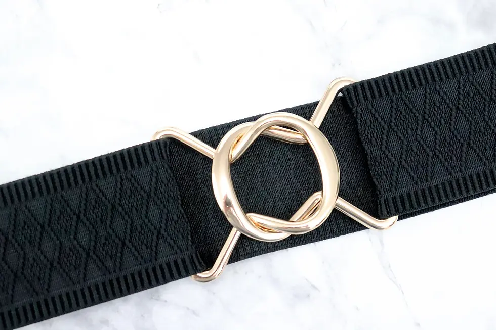 Thumbnail: 1.5 inch Black Diamond Elastic equestrian belt
