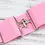 Thumbnail: 2 inch Light Pink Solid Elastic equestrian belt