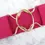 Thumbnail: 2 inch Hot Pink Solid Elastic equestrian belt