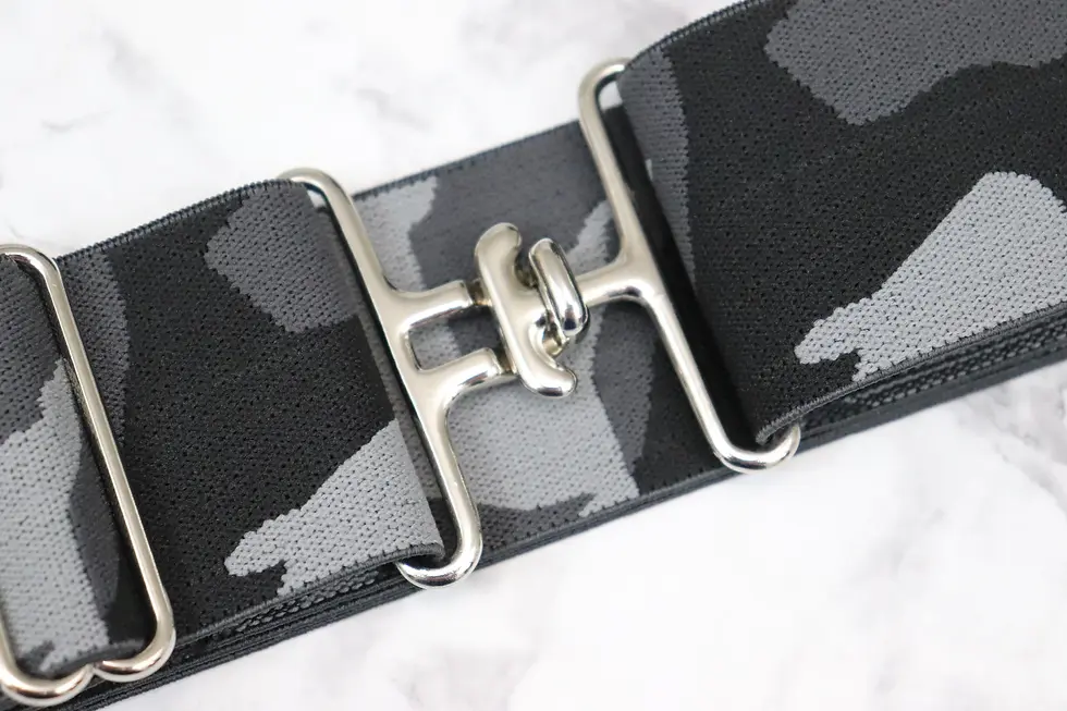 Thumbnail: 2 inch Camo Elastic equestrian belt