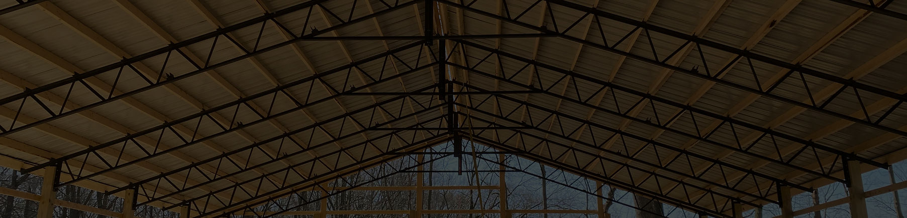 Steel trusses Installed