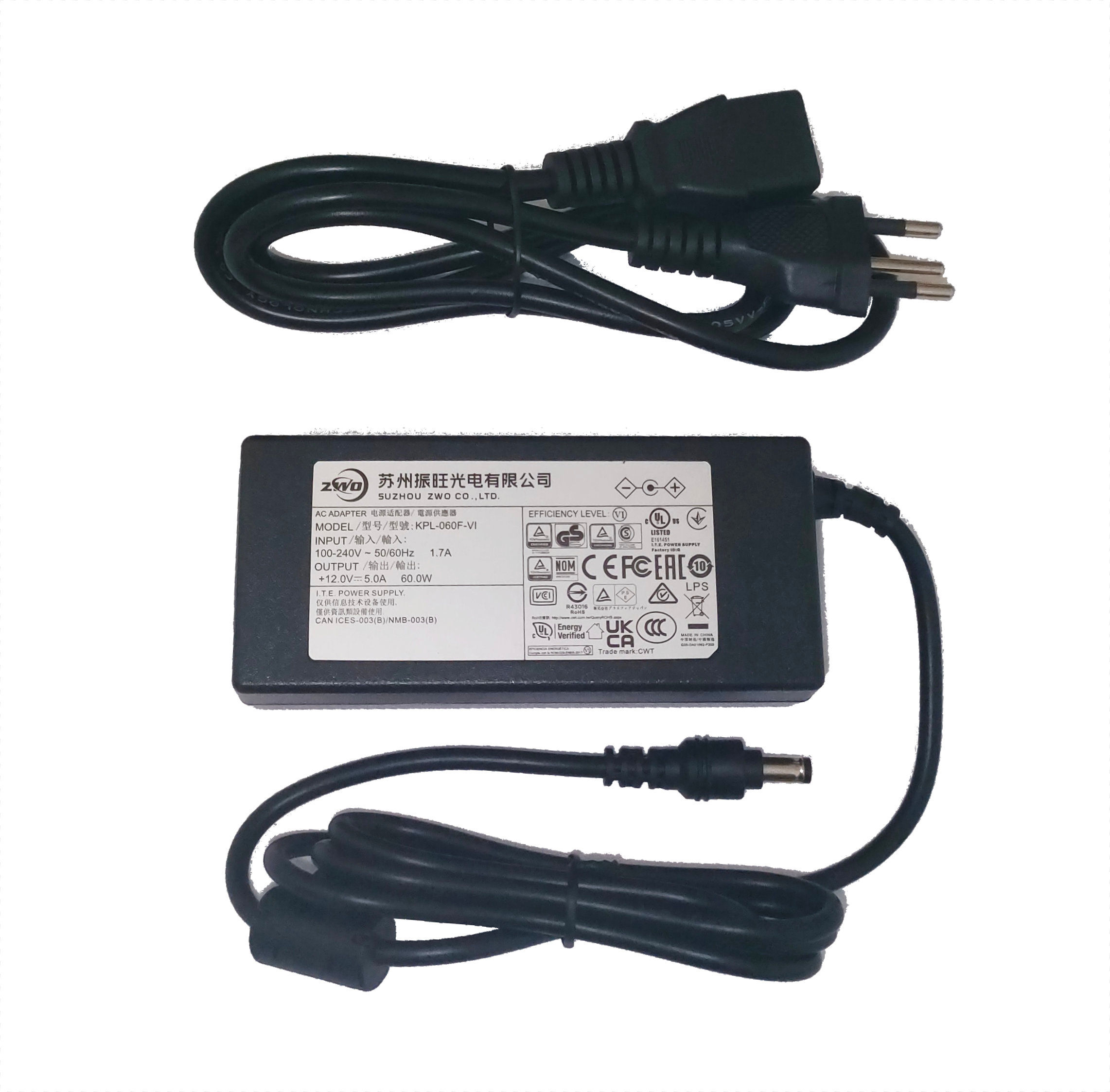 Fonte de Energia ZWO DC 12V 5A