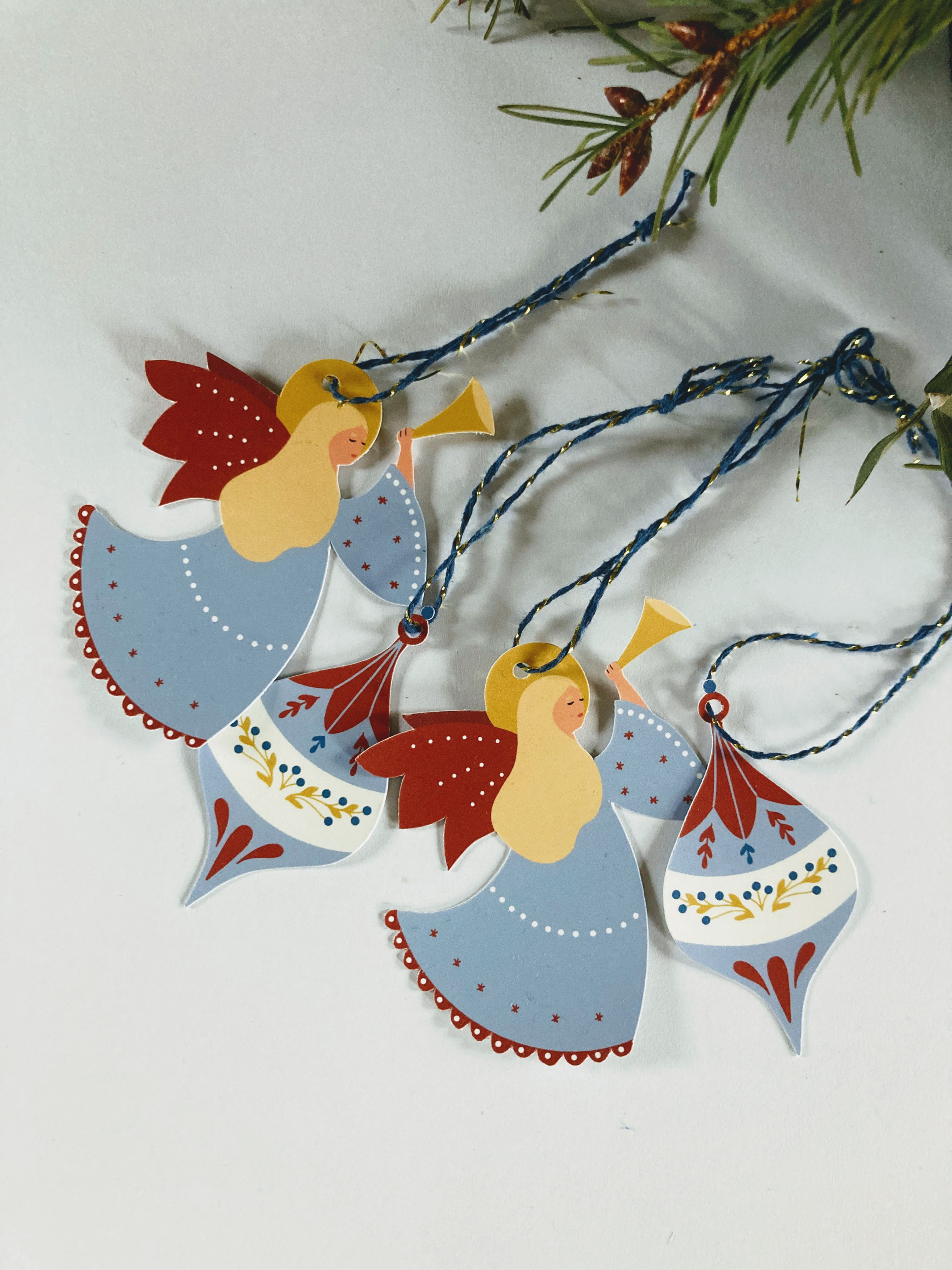 Lot de 4 étiquettes cadeaux