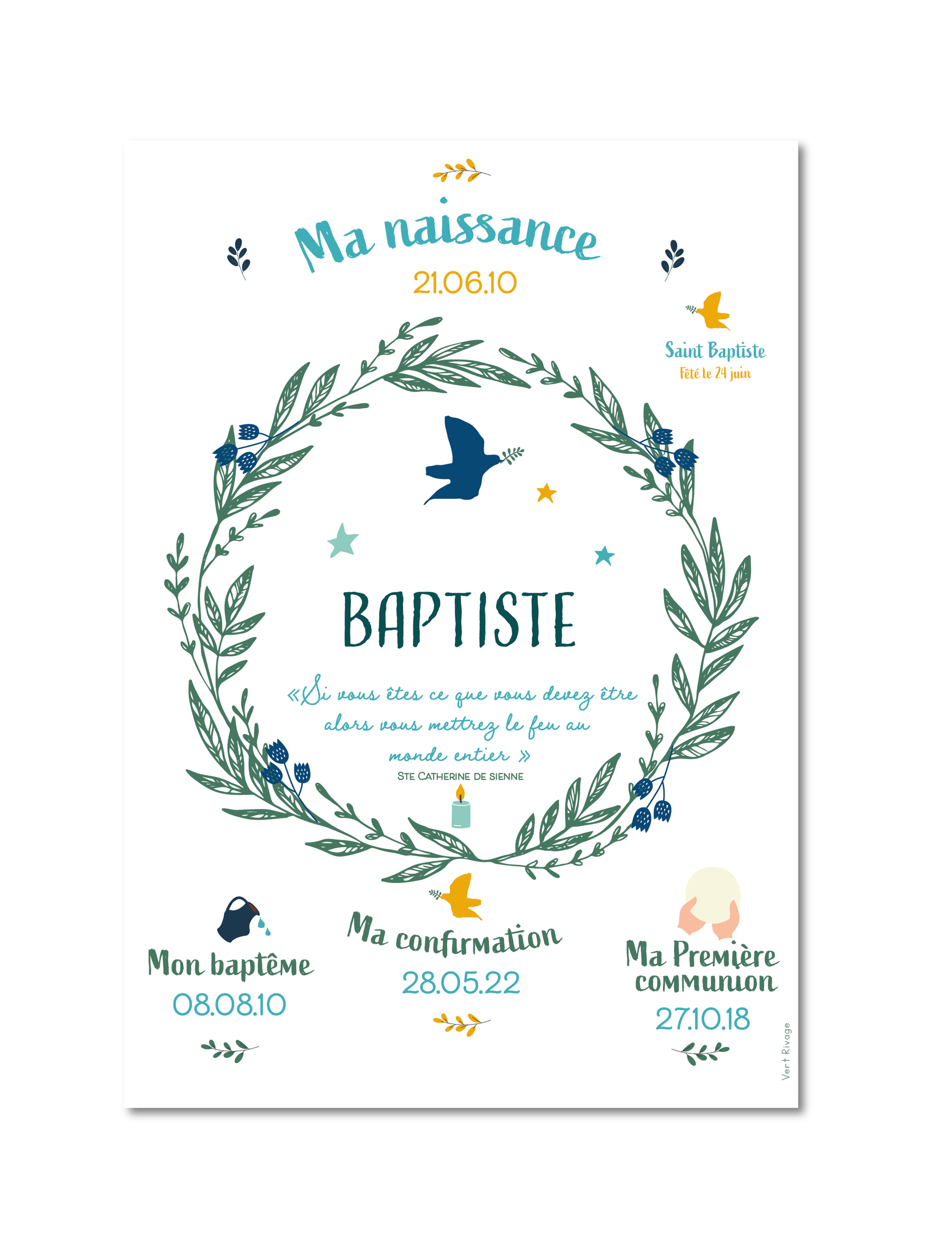 Affiche confirmation à personnaliser