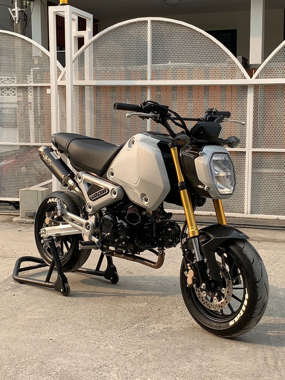 Thumbnail: ZoOM Exhaust Honda MSX GROM 125 2022-2026 Dual Full System High Mount 2SLZ