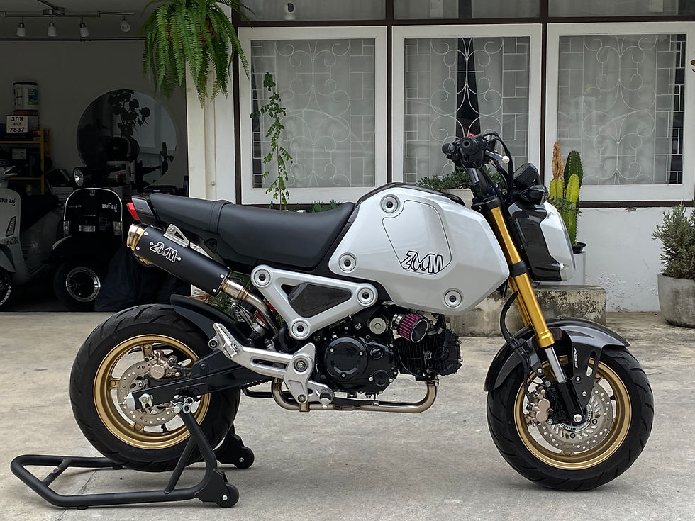 Thumbnail: ZoOM Exhaust Honda MSX GROM 125 2022-2026 Full System High Mount Black 2SLZ