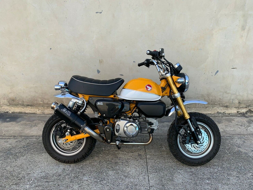 Thumbnail: ZoOM Exhaust Polygon Honda monkey 125 Full System Low Mount 2018-2026 Black 2SLZ