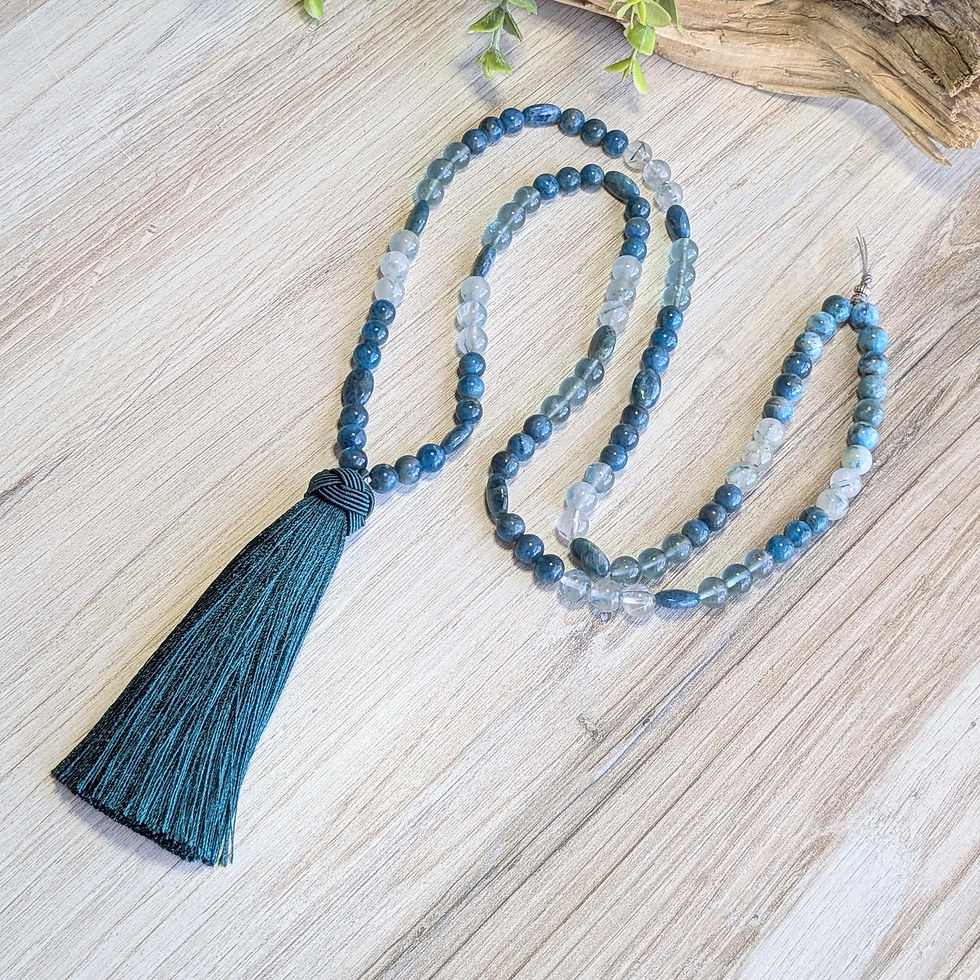 Blue Apatite Mala