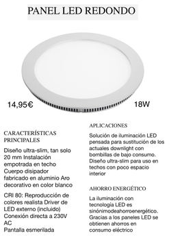 PANEL LED REDONDO