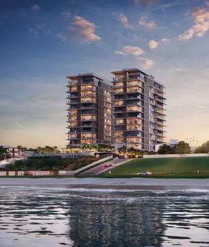 Imagem do empreendimento Belvedere Beach House, localizado em Balneário Piçarras, SC, desenvolvido pela Rôgga Empreendimentos, com previsão de entrega para 2025. Projeto em andamento com impermeabilização realizada pelo Grupo Dienstmann.