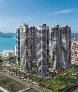 Impermeabilização realizada pela Grupo Dienstmann no empreendimento Lagom Balneário Perequê, localizado em Porto Belo, SC, em 2023. Projeto residencial de alto padrão com apartamentos de 170m² a 199m² e coberturas de 285m² a 296m², integrando natureza e bem-estar.