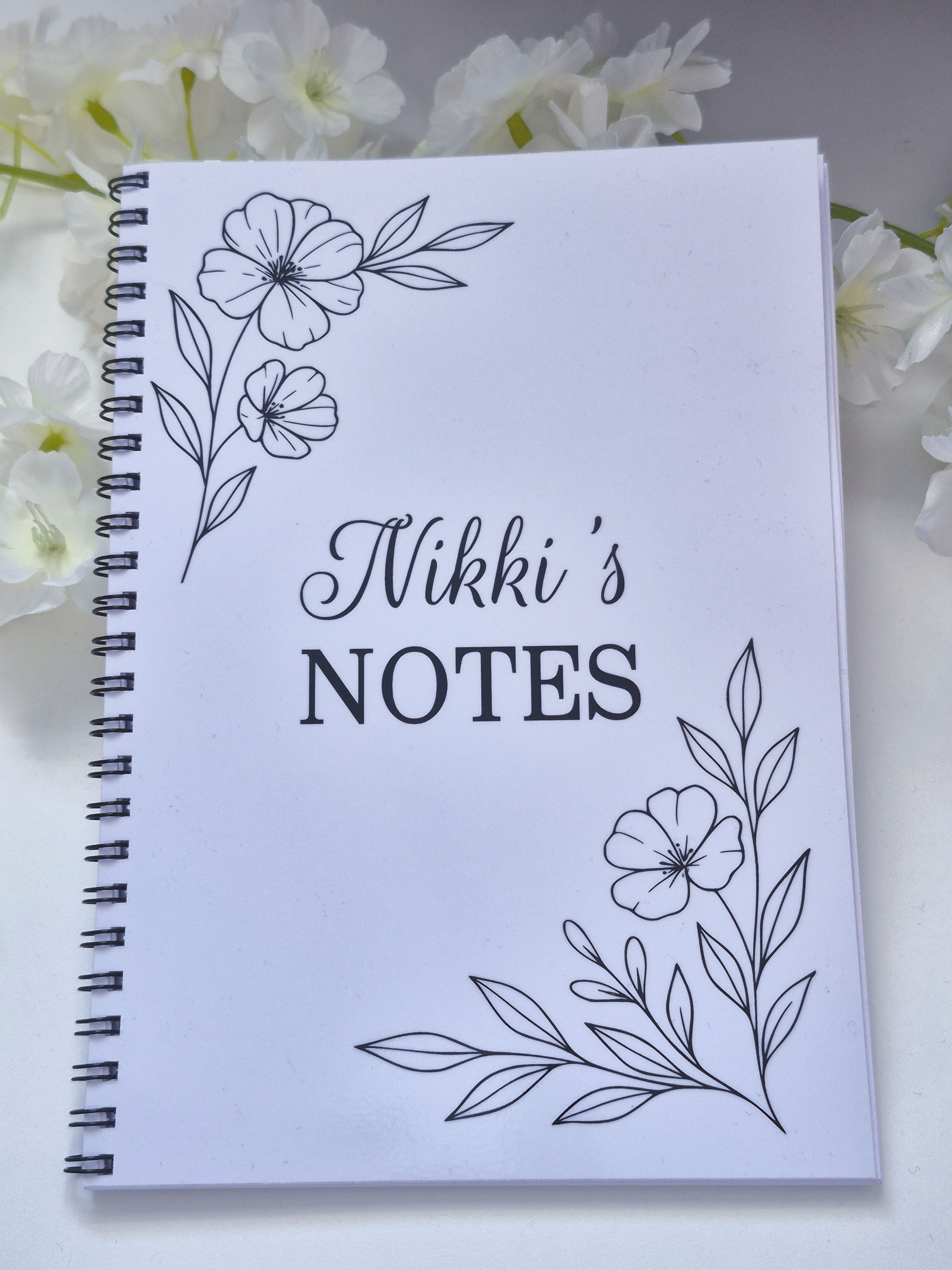 personalised-notebooks-lined-a5-handmade-botanical-line-art-gloss-cover