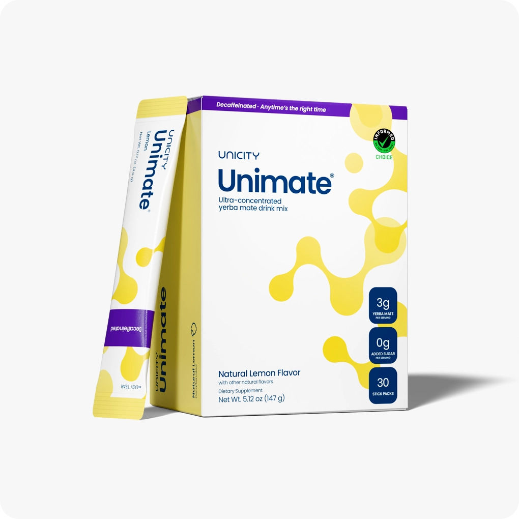 Unicity Unimate Decaf Lemon Flavor
