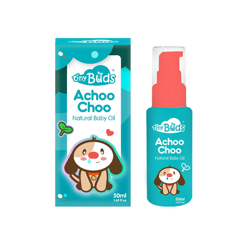 Tiny Buds Achoo Choo Natural Baby Oil 50ML | Formerly Stuffy Nose Natural Baby C