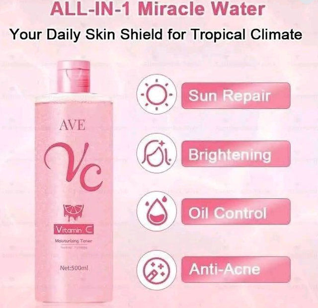 AVE PINK VITAMIN C TONER | AVE VITAMIN C MOISTURIZING TONER | FDA APPROVED | HYD
