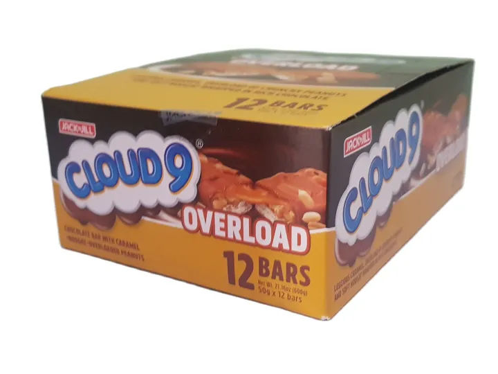 Thumbnail: Jack N Jill CLOUD 9 Overload Chocolate Bars with Caramel - Nougat Overloaded Pea