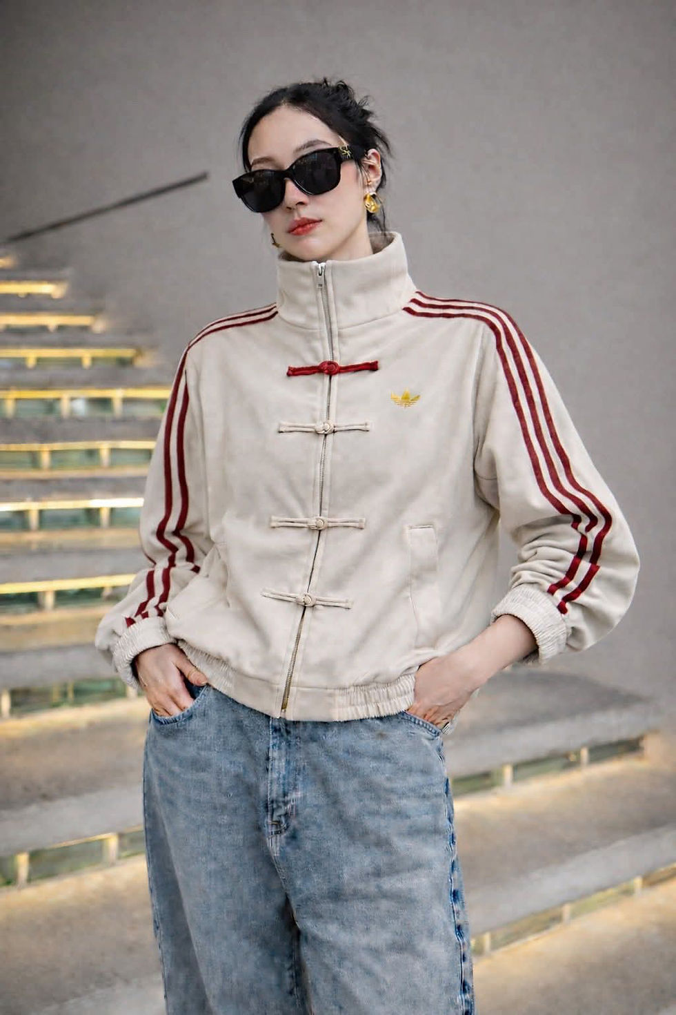 Thumbnail: VShop CNY Adidas  Jacket Only (Suede Fabric) 