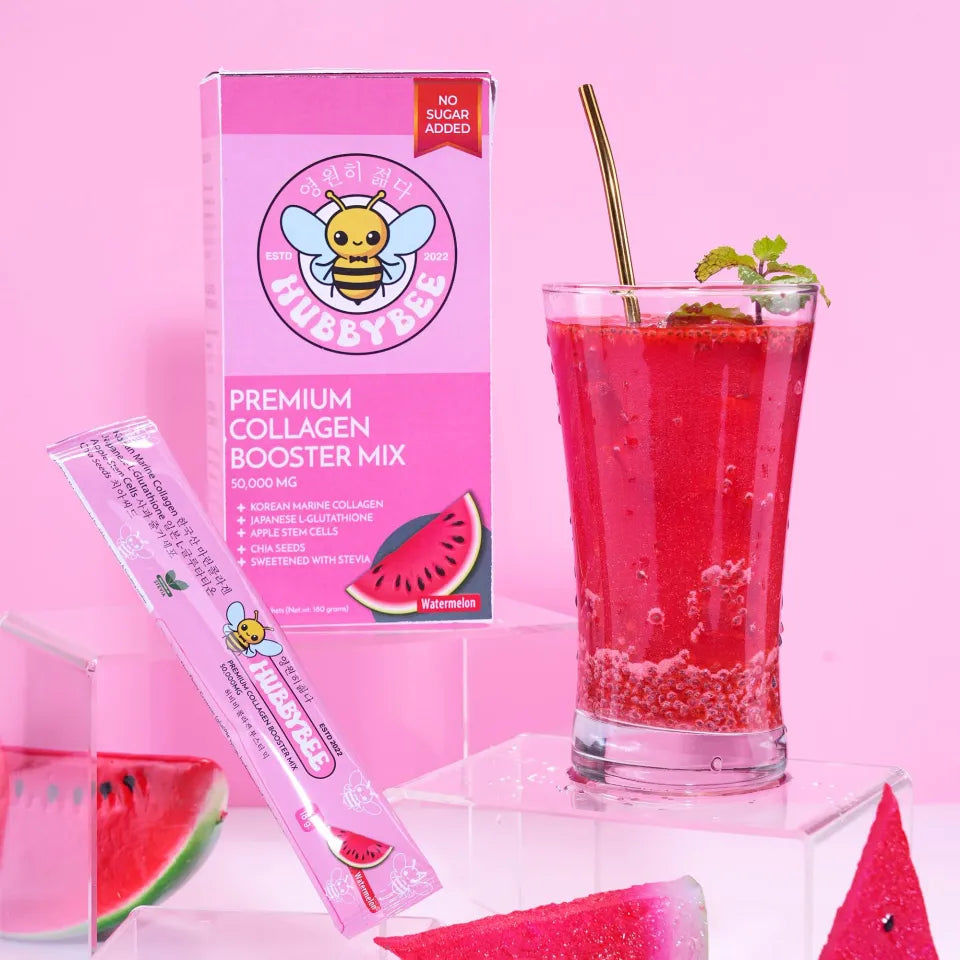 HubbyBee Premium Collagen Booster Mix 10s Watermelon