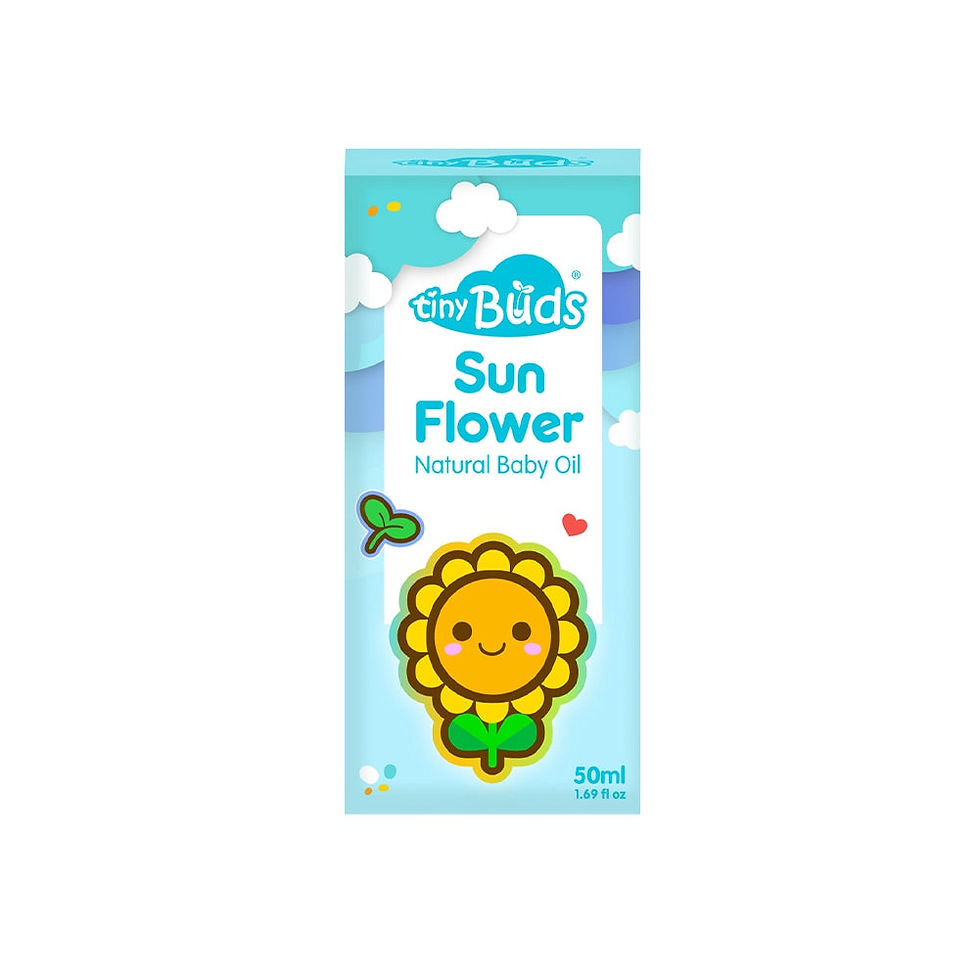 Thumbnail: Tiny Buds Happy Days Natural Sunflower Baby Oil (50ml)