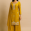 Thumbnail: Mustard sharara set with intricate detail