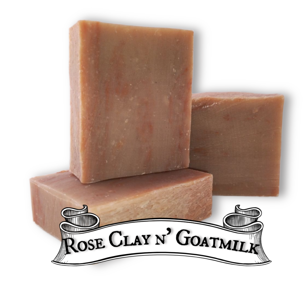 Rose, Clay n' Goat Milk Rustic Natural Soap